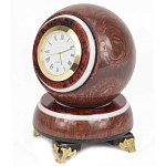 Часы настольные в виде шара из натурального камня Ball Stone Clock варинант исполнения - 4 | Loft Concept в Саратове