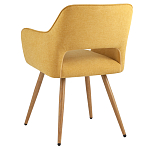 Стул в рогожке желтого цвета NEASAN STOOL варинант исполнения - 4 | Loft Concept в Саратове