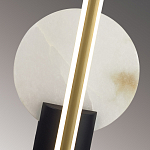 Бра с круглым плафоном из алебастра и бронзовой декоративной стрекозой 45 Alaris  варинант исполнения - 6 | Loft Concept в Саратове