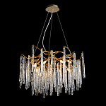 Люстра на подвесе с каркасом из металла и прозрачными подвесками из стекла Droplet Chandelier варинант исполнения - 2 | Loft Concept в Саратове