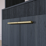 Стеллаж Primo с ящиками Черный дуб  варинант исполнения - 5 | Loft Concept в Саратове