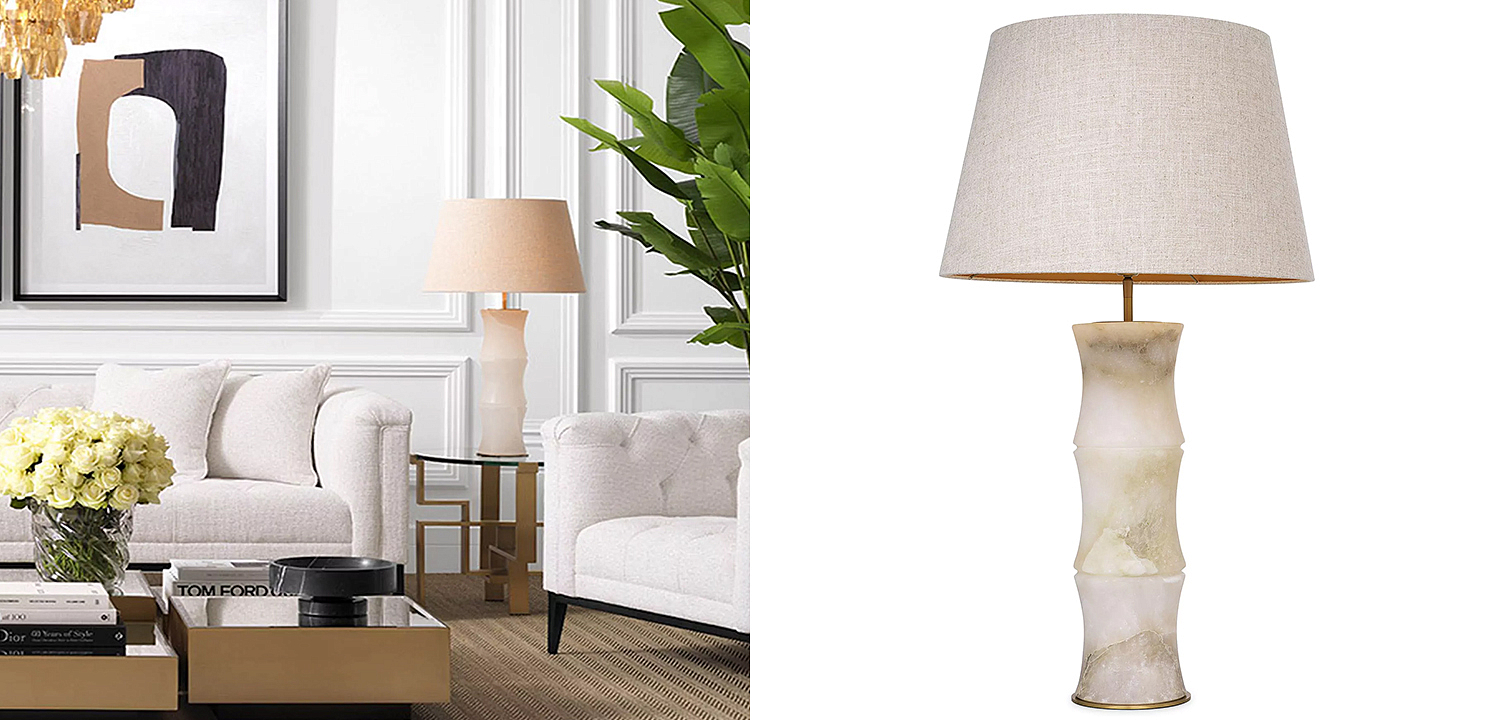 Настольная лампа Eichholtz Table Lamp Bonny Alabaster Настольная лампа Eichholtz Table Lamp Bonny Alabaster - Loft-Concept в Саратове