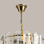 Люстра многоярусная с овальными прозрачными подвесками 36 см Harmonica варинант исполнения - 11 | Loft Concept в Саратове