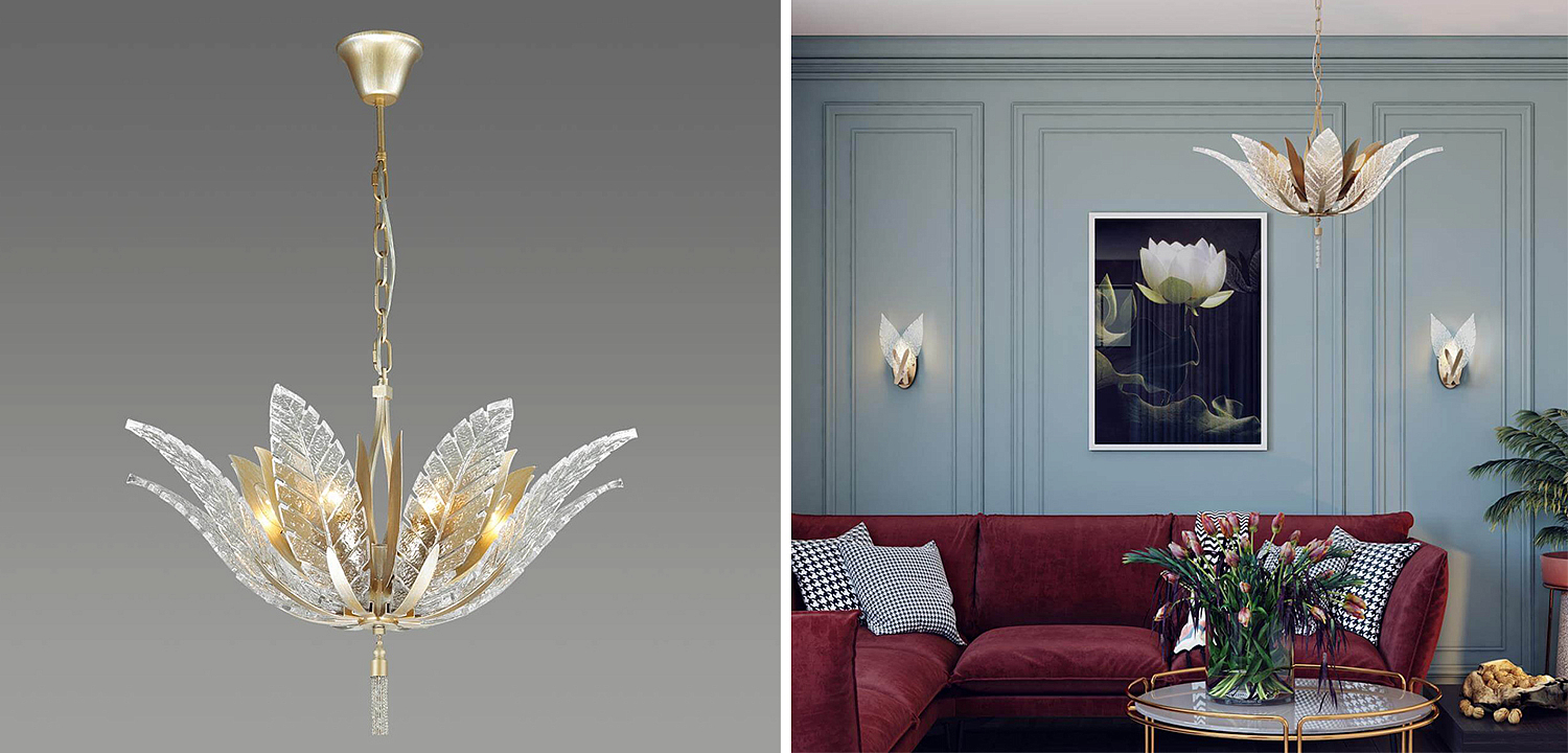 Люстра Glass Petals Chandelier 75 Люстра Glass Petals Chandelier 75 - Loft-Concept в Саратове