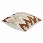 Чехол на подушку с вышивкой в виде геометрических узоров Beige Calista Square варинант исполнения - 1 | Loft Concept в Саратове