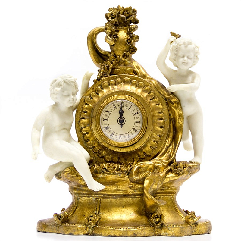 Часы White Putti with Golden Watch Золотой в Саратове | Loft Concept 