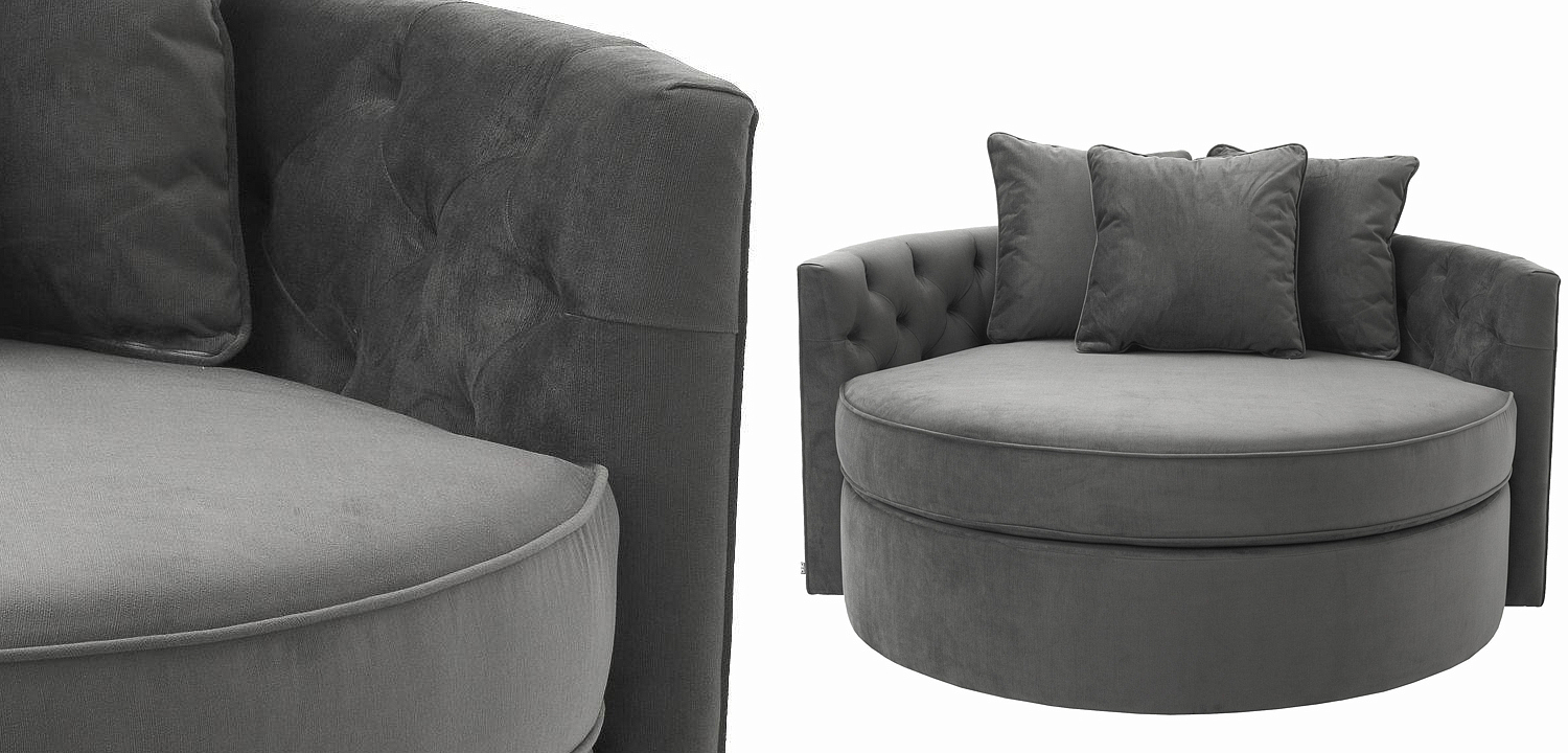 Диван Eichholtz Sofa Carlita Granite grey Диван Eichholtz Sofa Carlita Granite grey - Loft-Concept в Саратове