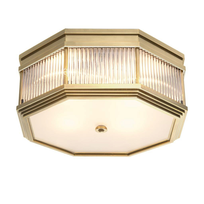 Потолочный светильник Ceiling Lamp Bagatelle Antique brass Латунь Античная полированная Прозрачное Стекло Потолочный светильник Ceiling Lamp Bagatelle Antique brass Латунь Античная полированная Прозрачное Стекло в Саратове | Loft Concept