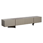 Тумба под телевизор серая с мраморной столешницей Uniqueness Marble варинант исполнения - 1 | Loft Concept в Саратове