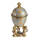 Шкатулка на величественных львах из фарфора с бронзовыми элементами Eden Garden варинант исполнения - 4 | Loft Concept в Саратове