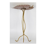 Столик приставной с столешницей Тропический лист Tropical Forest gold варинант исполнения - 3 | Loft Concept в Саратове