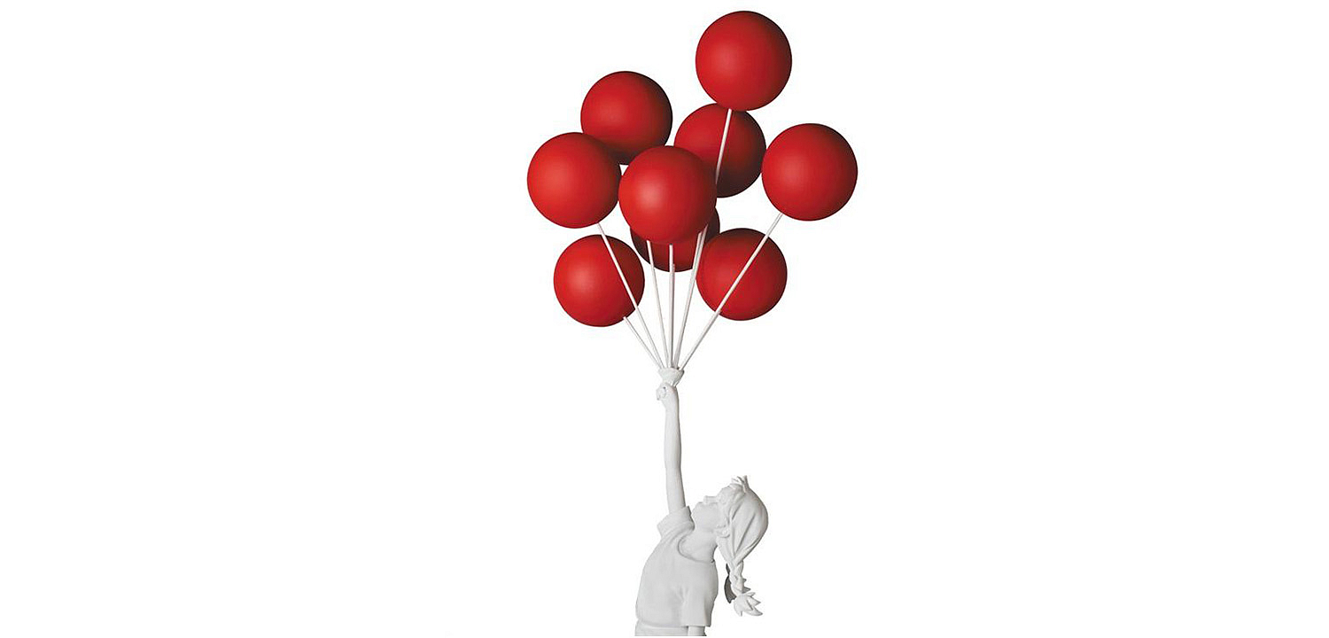 Статуэтка Flying Balloons Girl white and red Статуэтка Flying Balloons Girl white and red - Loft-Concept в Саратове