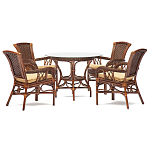 Комплект обеденный из ротанга Eloise варинант исполнения - 1 | Loft Concept в Саратове