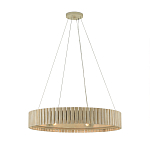 Люстра круглая из толстых деревянных реек Natural Style варинант исполнения - 2 | Loft Concept в Саратове