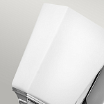 Бра с белым матовым плафоном на прямоугольном основании цвета хром Hinkley варинант исполнения - 4 | Loft Concept в Саратове