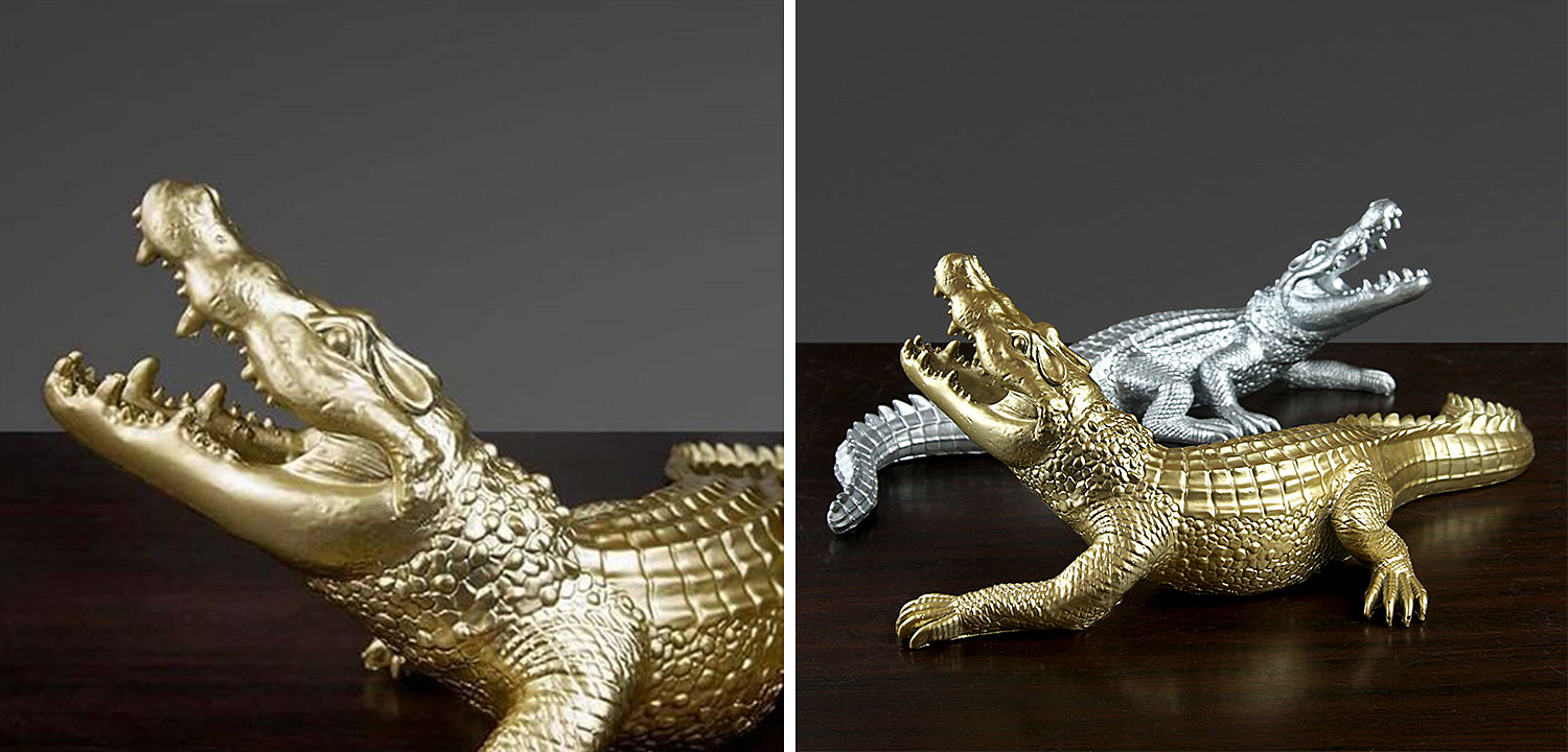 Статуэтка Crocodile Gold Статуэтка Crocodile Gold - Loft-Concept в Саратове