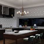  Люстра с прозрачными рифлеными цилиндрическими плафонами Kichler варинант исполнения - 28 | Loft Concept в Саратове