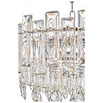 Круглая люстра с хрустальными подвесками на серебряном каркасе Gorgeous Crystal Light варинант исполнения - 4 | Loft Concept в Саратове
