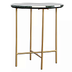 Столик приставной с круглой столешницей с полосатым узором Tabletops with Striped Pattern варинант исполнения - 1 | Loft Concept в Саратове