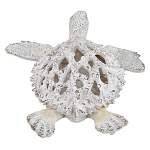 Статуэтка черепаха с ажурным панцирем и детализированной текстурой в белом цвете Marine Accessories варинант исполнения - 4 | Loft Concept в Саратове