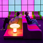 Дизайнерское кресло зеленое Poltronova Sofo Verosa Green Pink Armchair варинант исполнения - 13 | Loft Concept в Саратове