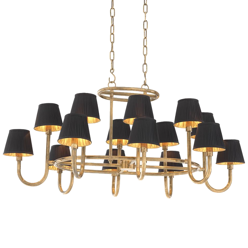 Люстра Chandelier Sparrows Латунь Черный в Саратове | Loft Concept 