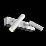 Бра с двумя цилиндрическими повортными спотами белого цвета Trumpet tube варинант исполнения - 3 | Loft Concept в Саратове