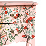 Комод розовый с росписью Цветы L.XV CHEST OF DRAWERS Flowers варинант исполнения - 3 | Loft Concept в Саратове