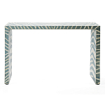 Консоль Дизайнерская Kenya Console ZEBRA Bone Inlay blue варинант исполнения - 1 | Loft Concept в Саратове