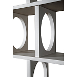 Белый дизайнерский Стеллаж Ring White Wood Bookcase варинант исполнения - 3 | Loft Concept в Саратове