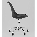 Офисный стул на металлическом основании EGGERY Black пластик варинант исполнения - 4 | Loft Concept в Саратове