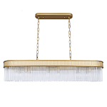 Люстра подвесная овальная со стеклянными трубками Длина 100 см Nembus варинант исполнения - 1 | Loft Concept в Саратове