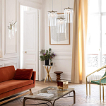 Бра с бронзовыми акцентами и прозрачными стеклянными каплями Droplet Bra варинант исполнения - 4 | Loft Concept в Саратове