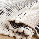 Ковер Woven from Wool с бахромой по краям варинант исполнения - 2 | Loft Concept в Саратове