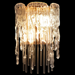 Бра с эффектом стекающего стекла и прозрачными трубками Textured Glass варинант исполнения - 1 | Loft Concept в Саратове