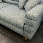 Дизайнерский Диван Lancaster Серо-голубое букле варинант исполнения - 2 | Loft Concept в Саратове