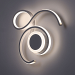 Бра белого цвета с изогнутыми световыми линиями и круглым основанием Luke Lampco Tracer Lamp варинант исполнения - 2 | Loft Concept в Саратове