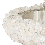 Люстра светодиодная фактурная в форме кольца Amber Crystal варинант исполнения - 2 | Loft Concept в Саратове