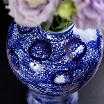 Ваза из фарфора сине-белого цвета Blue & White Ornament  варинант исполнения - 6 | Loft Concept в Саратове