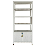 Стеллаж со стеклянными полками Elsa Dreams White варинант исполнения - 8 | Loft Concept в Саратове