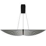 Люстра в виде распахнутых крыльев из тонких металлических планок Flight of Freedom варинант исполнения - 9 | Loft Concept в Саратове