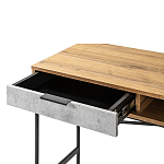 Стол рабочий в стиле лофт с ящиком и нишей для хранения Urban Style Space варинант исполнения - 3 | Loft Concept в Саратове