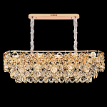 Люстра овальная каскадная с подвесками в форме колец Galaxy of Light варинант исполнения - 4 | Loft Concept в Саратове