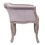 Кресло низкое в стиле прованс Розовый Велюр Louis French Armchair  варинант исполнения - 1 | Loft Concept в Саратове