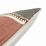 Подушка декоративная с геометрическим узором и плетенными вставками Divine Abstractions варинант исполнения - 3 | Loft Concept в Саратове