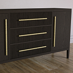 Буфет Primo с тремя ящиками и двумя фасадами Темный орех варинант исполнения - 3 | Loft Concept в Саратове