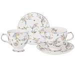 Чайный сервиз из фарфора на 2 персоны 4 предмета Tea Flower Set варинант исполнения - 1 | Loft Concept в Саратове