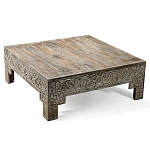 Кофейный стол Carved Сoffee table ручная резьба по дереву варинант исполнения - 4 | Loft Concept в Саратове