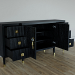 Большой Комод-буфет Elsa Dreams Black с ящиками варинант исполнения - 1 | Loft Concept в Саратове