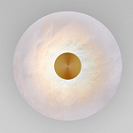 Бра светодиодный с мраморным рассеивателем латунь варинант исполнения - 1 | Loft Concept в Саратове